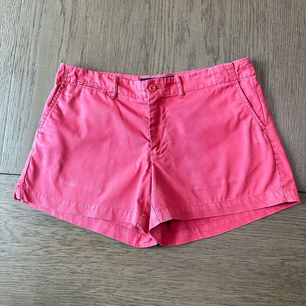 Ralph Lauren Sport Mid Rise Chino 100% Cotton Shorts Size 6 Pink